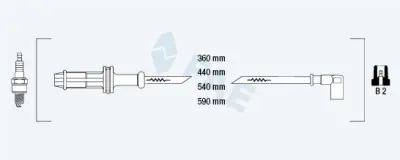 Gran Oferta Juego de cables de encendido FAE 856.00 FAE 856.00
